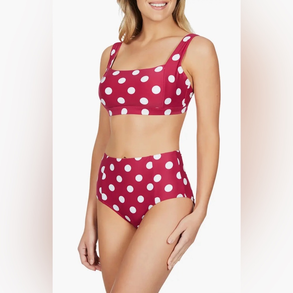 NWT Sea Level polka dot swim top